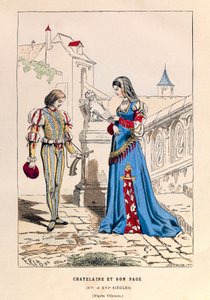 A chatelaine et son oldala a 15. században - Chatelaine és oldala a 15. században - gyűjtemény privee alkotó: Anonymous Anonymous