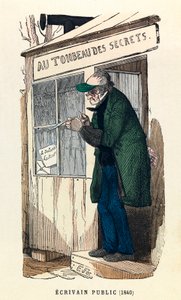 Egy közéleti író 1840-ben Párizsban, metszet, magángyűjtemény - Egy közéleti író Párizsban, 1840-ben alkotó: Anonymous Anonymous