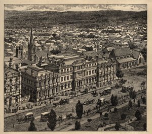 Adelaide - Ausztrália - 1890 - metszet 1890 alkotó: Anonymous Anonymous