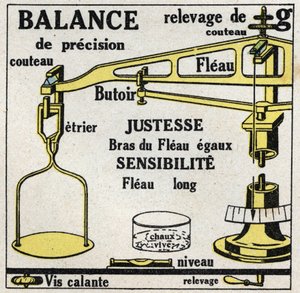 Szilárdtestek mérlege: pikkelyek. 1925 névtelen illusztrációja. Magángyűjtemény. alkotó: Anonymous Anonymous