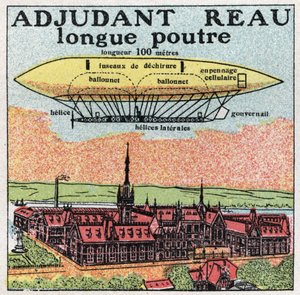 Léggömbök: Reau adjutáns (Reau hadvezér) a 20. század elején. Névtelen illusztráció 1925-ből. Magángyűjtemény. alkotó: Anonymous Anonymous