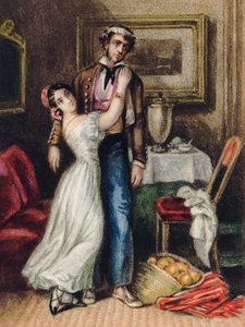 Carmen, Merimee, Prosper (1803-1870). Színes litográfia alkotó: Anonymous Anonymous