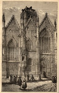 Notre-Dame (Notre Dame) Üvegtemplom - Üveg (Ille-et-Vilaine) - „” PATRIE”-vel vésett – PACUREQUIREQUE FRANCIAORSZÁG LEÍRÁSA 6 KÖTETÉSBEN LUCIEN HUARD - XIX. század vége alkotó: Anonymous Anonymous