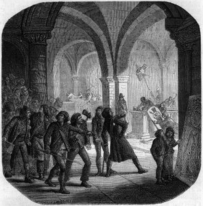 A francia monarchia királysírjainak lerombolása a Saint-Denis templomban alkotó: Anonymous Anonymous