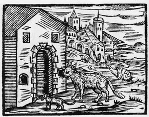 Az ördög és a boszorkány farkassá és macskává változik - „Comendium Maleficarum”, Francesco Maria Guazzo vagy Guaccio vagy Guaccius (15? -16??) Magángyűjtemény a boszorkányokról, gonoszságukról és válogatásukról szól. alkotó: Anonymous Anonymous