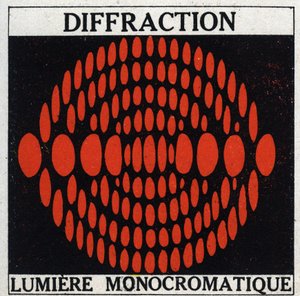 Diffrakció: monokromatikus fény. Névtelen illusztráció 1925-ből. Magángyűjtemény. alkotó: Anonymous Anonymous