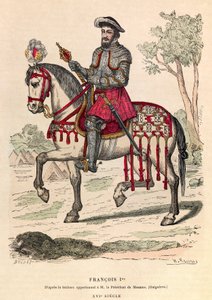 I. Ferenc király (1494 - 1547) lovas portréja - I. Ferenc francia király (1494 - 1547) lovas portréja - magángyűjtemény alkotó: Anonymous Anonymous