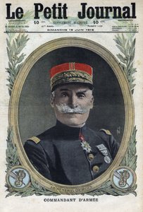 Első világháború 1914-1918 (14-18. háború). Pierre Dubois francia tábornok (1852-1924) portréja. A „Le Petite Journal”-ban, 1916.06.18. Magángyűjtemény alkotó: Anonymous Anonymous