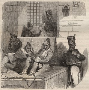 A 19. században a rocheforti börtönben kénytelen pihenni. Pierre Zaccone (1817-1895) „A börtönök története létrehozásuktól napjainkig” metszetébe (1877) (Colonia Penale - Büntetés-végrehajtási telep) alkotó: Anonymous Anonymous