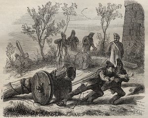 Forcats bucherons a Toulon Bagne-ban a 19. században. Pierre Zaccone (1817-1895) (Colonia Penale - Büntetőtelep) metszet az „Elítéltek története a megalkotásuktól napjainkig” (1877). Magángyűjtemény. alkotó: Anonymous Anonymous