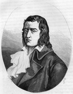 Francia forradalom: „” Francois Babeuf dit Gracchus (1760-1797) portréja, francia forradalmár – 1863-as metszet a Dupray de La Maherie „” Le Livre Rouge – Histoire De L