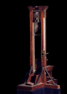 Francia forradalom: a guillotine modellje alkotó: Anonymous Anonymous