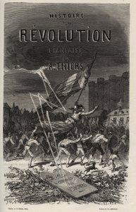 Adolphe Thiers „A francia forradalom története” című művének 1866-os frontképe. Magángyűjtemény. alkotó: Anonymous Anonymous