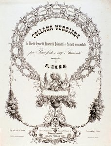 Giuseppe Verdi zenei kottagyűjteményének frontképe alkotó: Anonymous Anonymous