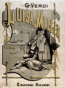 Giuseppe Verdi operájának Luisa Miller zenéjének frontképe alkotó: Anonymous Anonymous