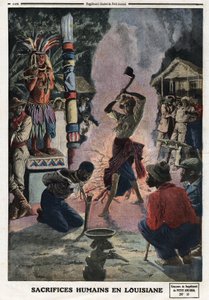 Emberáldozatok Louisianában. Metszet a „” Le petit Journal”-ban, 1912.04.21. Magángyűjtemény. alkotó: Anonymous Anonymous