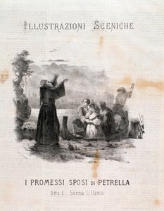 Illusztráció a Jegyesről Manzoni után, Errico Petrella alkotó: Anonymous Anonymous
