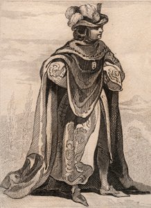 A Bogáncsos Boldogasszony rend lovagja. Metszet 1859-ből a „” Le Monde-ban. Minden nép története a legtávolabbi időktől napjainkig”. M. E. de Lostalot-Bachoue (Lostalot Bachoue). Magángyűjtemény. alkotó: Anonymous Anonymous