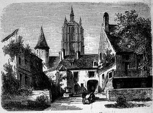 La maison au Mans – Paul Scarron (1610-1660), francia író. századi metszet. alkotó: Anonymous Anonymous