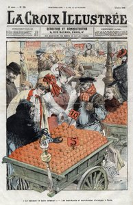 A narancskereskedők (La valence) Párizsban 1905-ben – az 1905-ös „La-Croix-Illustree” borítója alkotó: Anonymous Anonymous