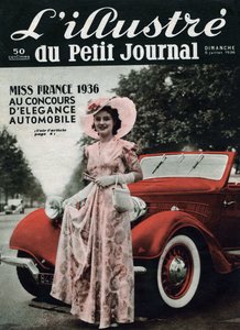 Lynne Lassal Miss France 1936 az autóipari elegancia versenyen. Az egyik „” L