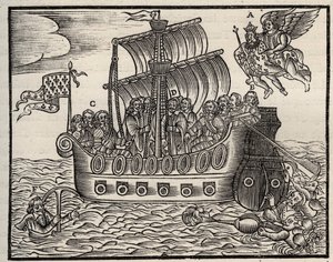 Mazarinade politikai füzet: Mazarin ellenére a korbácsok biztosítják az állam megmentését. 1649 körül. Nehéz fa. Magángyűjtemény. alkotó: Anonymous Anonymous