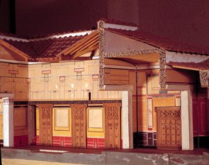 Miniatűr a pompei tragikus költő házáról. alkotó: Anonymous Anonymous