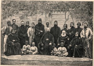 Daniel Comboni monsignor (1831-1881) és a misszionáriusok vele indultak Kairóból Kartúmba január 26-án. alkotó: Anonymous Anonymous