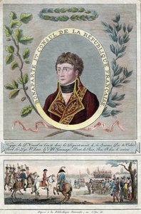 Napóleon Bonaparte, mint Franciaország első konzulja - Anonymous - 1802 - Rézkarc, akvarell - 28,1x17,9 - Magángyűjtemény alkotó: Anonymous Anonymous
