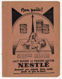 Nestle reklám a gyerekeknek készült cukortejhez. alkotó: Anonymous Anonymous