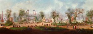 Panorámás kilátás az 1867-es párizsi egyetemes kiállításra Anonymous festmény. 1867 V. 0,49x2,9 m Párizs, Musee Carnavalet alkotó: Anonymous Anonymous