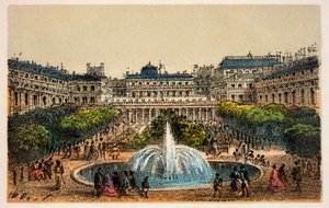 Párizs 1874: A Királyi Palota kertjei, Magángyűjtemény alkotó: Anonymous Anonymous