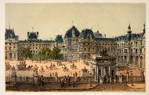 Párizs 1874: Az új Louvre, magángyűjtemény alkotó: Anonymous Anonymous