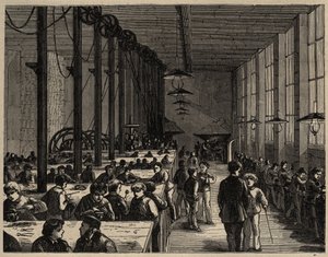 Párizs, Diderot Városi Szakiskola – metszet 1890 alkotó: Anonymous Anonymous