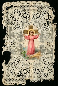 Jámbor kép: Jézus gyermeke (kromolitográfia) alkotó: Anonymous Anonymous