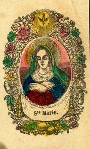 Jámbor kép: Szűz Mária (Epinal print) alkotó: Anonymous Anonymous