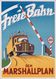 Plan Marshall ou Program de retablissement europeen (Európai Helyreállítási Program ou ERP) (1948-1952) – Ingyenes átjárás a Marshall-tervhez par Anonymous alkotó: Anonymous Anonymous