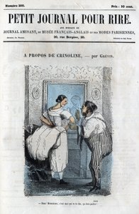 Politikai és társadalmi rajzfilm a Második Birodalom idején. „A Crinoline-ról” alkotó: Anonymous Anonymous