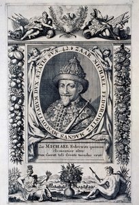 Michel I. Fedorovics orosz cár portréja (Michel Feodorovitch Romanov alkotó: Anonymous Anonymous