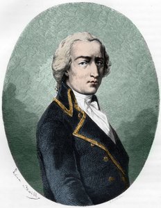 ARMAND LOUIS portréja GONTAUT BIRON, DUC DE LAUZUN francia katona portréja - Armand-Louis de Gontaut Biron Lauzun hercegének portréja (Biron-Lauzun) (1758-1793) - 1863-as metszet a „Le Livre Rouge-ban – Histoire De L