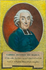 Gabriel Bonnot de Mably abbé (1709-1785), filozófus és az utópisztikus szocializmus előfutára portréja, Privee Collection alkotó: Anonymous Anonymous