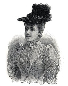 Adelina Patti (1843-1919) olasz énekesnő portréja. Metszet a "" Le Petro Parisien" -ben alkotó: Anonymous Anonymous