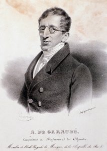 Alexis de Garaude (1779-1852) francia zeneszerző portréja. 19. század. alkotó: Anonymous Anonymous