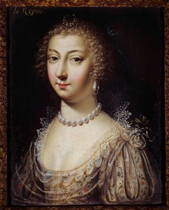 Anne Austria (1601-1666), Franciaország királynőjének portréja Anonymous festmény. 17. századi Magángyűjtemény alkotó: Anonymous Anonymous