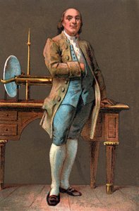 BENJAMIN FRANKLIN (1706-1790) amerikai nyomdász, kiadó, tudós, feltaláló, államférfi és diplomata portréja. Kromolitográfia Magángyűjtemény alkotó: Anonymous Anonymous