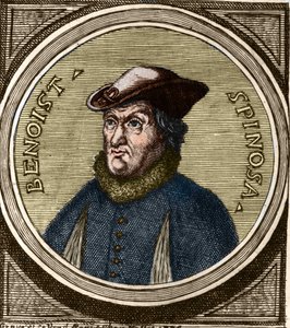 Baruch Spinoza (1632-1677), holland filozófus, más néven Bento de Espinosa vagy Benedictus de Spinoza vagy Benoit de Spinoza portréja. 17. századi metszet alkotó: Anonymous Anonymous