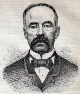 Charles Moore (1820-1905), skót származású brit botanikus portréja. Metszet a „Le Petit Parisien”-ben, 1893. alkotó: Anonymous Anonymous