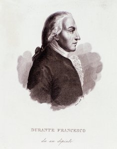 Francesco Durante (1684-1755) olasz zeneszerző portréja Festés után. 19. század. Milánói magángyűjtemény alkotó: Anonymous Anonymous
