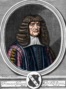 Francis Glisson (1599-1677) brit orvos, anatómus portréja. alkotó: Anonymous Anonymous