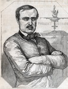 Francois-Desire Froment-Meurice (Francois Desire Froment Meurice) (1802-1855) francia aranyhal portréja. Metszet 1855-ből. Magángyűjtemény. alkotó: Anonymous Anonymous